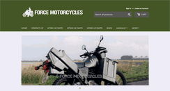 Desktop Screenshot of forcemotorcycles.com